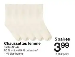 Zeeman Chaussettes femme offre