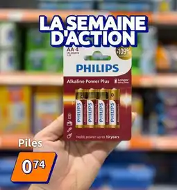 Action Philips - piles offre