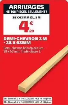 Brico Dépôt 3m - demi-chevron 3 m offre