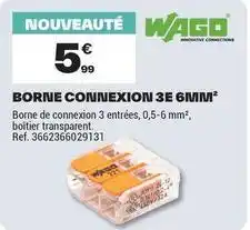 Brico Dépôt Wago - borne connexion 3e 6mm2 offre