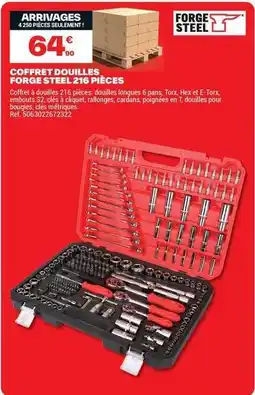Brico Dépôt Forge steel - coffret douilles 416 pièces offre