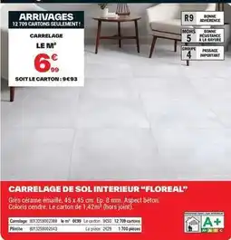 Brico Dépôt Carrelage de sol interieur floreal offre