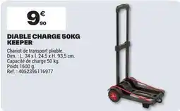 Brico Dépôt Dim - diable charge 50kg keeper offre