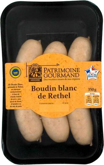 Match Patrimoine gourmand boudin blanc de rethel igp offre