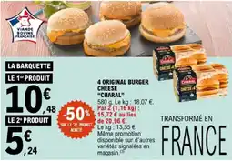 E.Leclerc CHARAL Burger Cheese offre