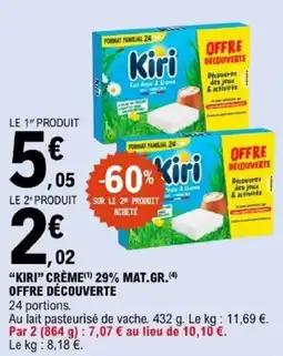 E.Leclerc Kiri Crème offre