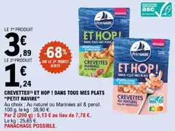 E.Leclerc PETIT NAVIRE CREVETTES ET HOP ! offre