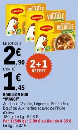 E.Leclerc Maggi Bouillon Kub offre