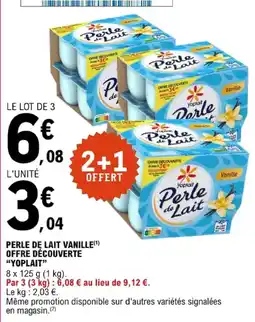 E.Leclerc Yoplait Perle de Lait offre