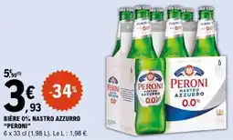 E.Leclerc PERONI BIÈRE 0% NASTRO AZZURRO offre