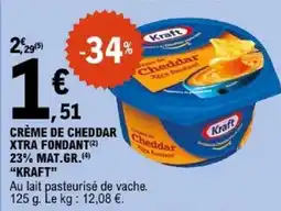E.Leclerc Kraft Crème de Cheddar offre