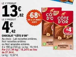 E.Leclerc CÔTE D'OR CHOCOLAT offre