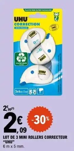 E.Leclerc UHU Correction Mini Roller offre