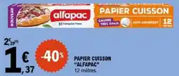 E.Leclerc Alfapac papier cuisson offre