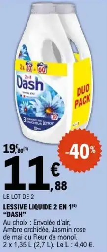 E.Leclerc Dash Lessive liquide offre