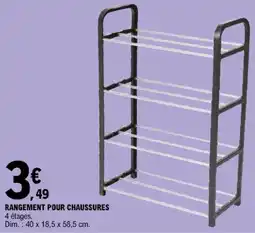 E.Leclerc RANGEMENT POUR CHAUSSURES offre