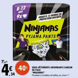 E.Leclerc NINJAMAS PYJAMA PANTS offre
