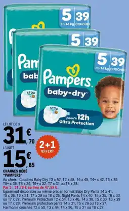 E.Leclerc Pampers baby-dry offre