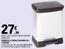 E.Leclerc DECOBIN Poubelle à pédale offre