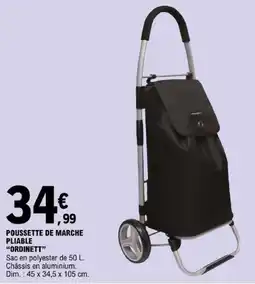 E.Leclerc ORDINETT POUSSSETTE DE MARCHE PLIABLE offre