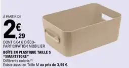 E.Leclerc SMARTSTORE BOÎTE EN PLASTIQUE offre