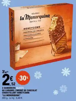 E.Leclerc LA MENORQUINA SANDWICH offre