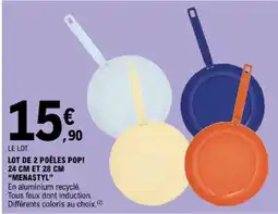 E.Leclerc MENASTYL Poêles Pop offre