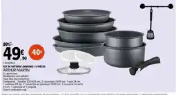 E.Leclerc ARTHUR MARTIN SET DE BATTERIE AMOVIBLE 12 PIÈCES offre