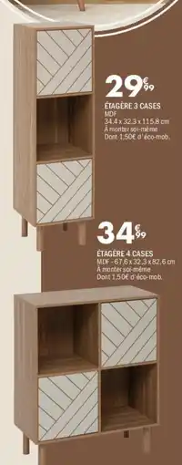 La Foir'Fouille ÉTAGÈRE 3 CASES offre