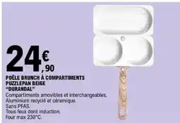 E.Leclerc DURANDAL Poêle brunch à compartiments offre