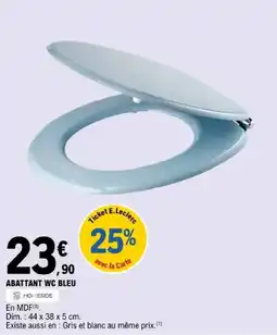 E.Leclerc HOMESIDE ABATTANT WC BLEU offre