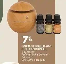 La Foir'Fouille Giro Coffret diffuseur 3 huiles parfumees offre