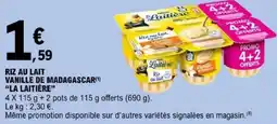 E.Leclerc La Laitière Riz au lait offre