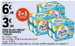 E.Leclerc Yoplait Perle de Lait offre
