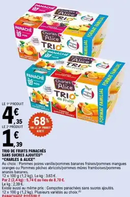 E.Leclerc Charles & Alice Trio de Fruits Panachés offre