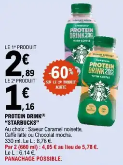 E.Leclerc STARBUCKS PROTEIN DRINK offre