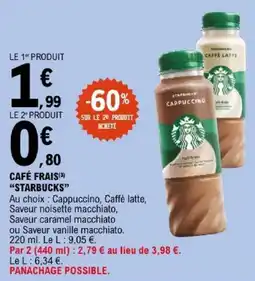 E.Leclerc STARBUCKS CAFÉ FRAIS offre