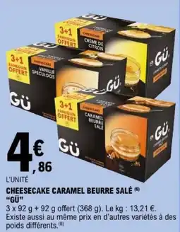 E.Leclerc GÜ Cheesecake caramel beurre salé offre