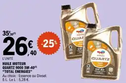 E.Leclerc TOTAL ENERGIES HUILE MOTEUR offre