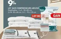 La Foir'Fouille AIRLESS lot sacs compresseurs offre