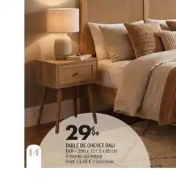 La Foir'Fouille Table de chevet bali offre