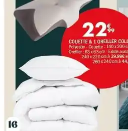 La Foir'Fouille Colibri couette & 1 oreiller offre