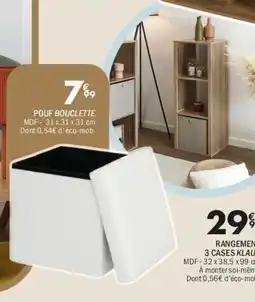 La Foir'Fouille POUF BOUCLETTE offre