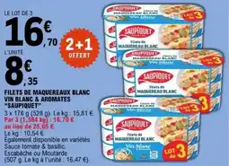 E.Leclerc SAUPIQUET Filets de Maquereau Blanc offre
