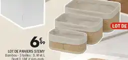 La Foir'Fouille Lot de paniers stemy offre