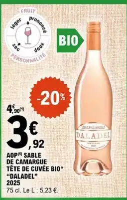 E.Leclerc DALADEL AOP SABLE DE CAMARGUE TÊTE DE CUVEE BIO offre