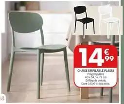 La Foir'Fouille PLASTA Chaise empilable offre