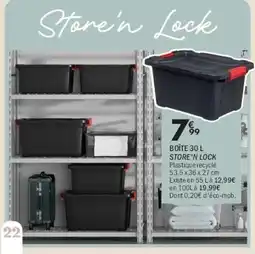 La Foir'Fouille STORE'N LOCK BOÎTE 30 L offre