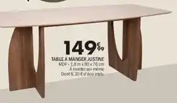 La Foir'Fouille JUSTINE TABLE A MANGER offre