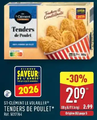 ST-CLÉMENT LE VOLAILLER TENDERS DE POULET
